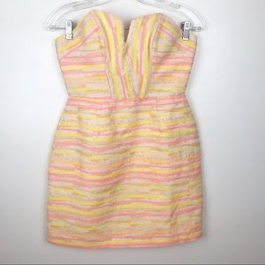 Anthropologie Hutch Strapless Mini Dress Size 6